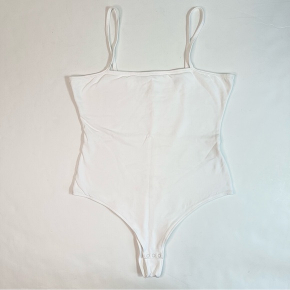 ATM White Cami Bodysuit Pima Cotton Size Medium - Picture 5 of 12